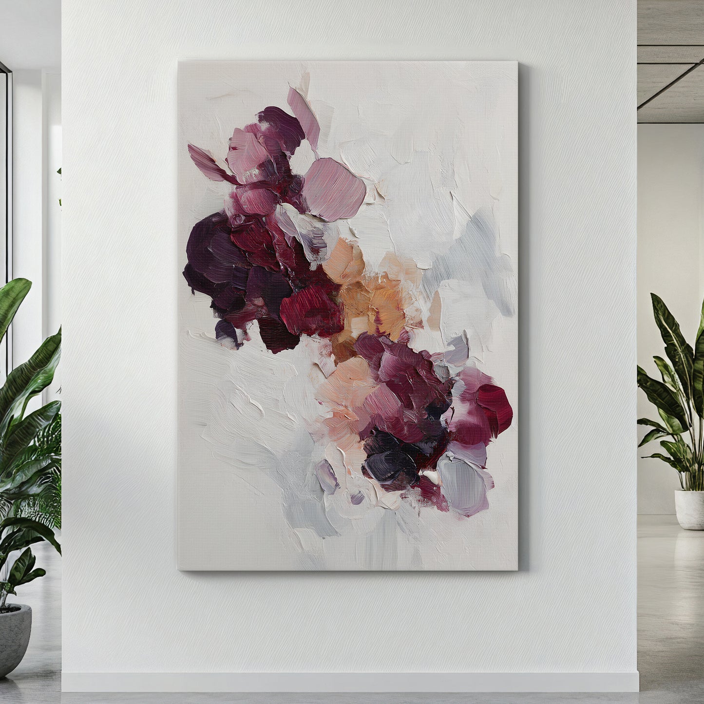Abstract Floral Digital Download Wall Art - "Wild Bloom"
