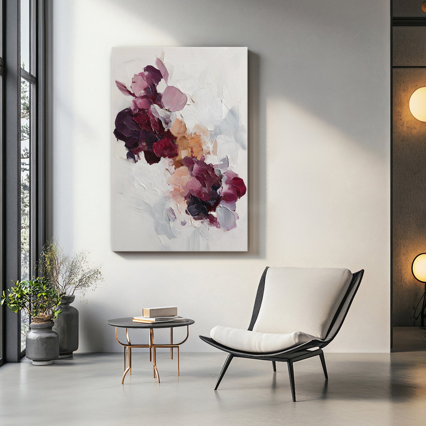 Abstract Floral Digital Download Wall Art - "Wild Bloom"