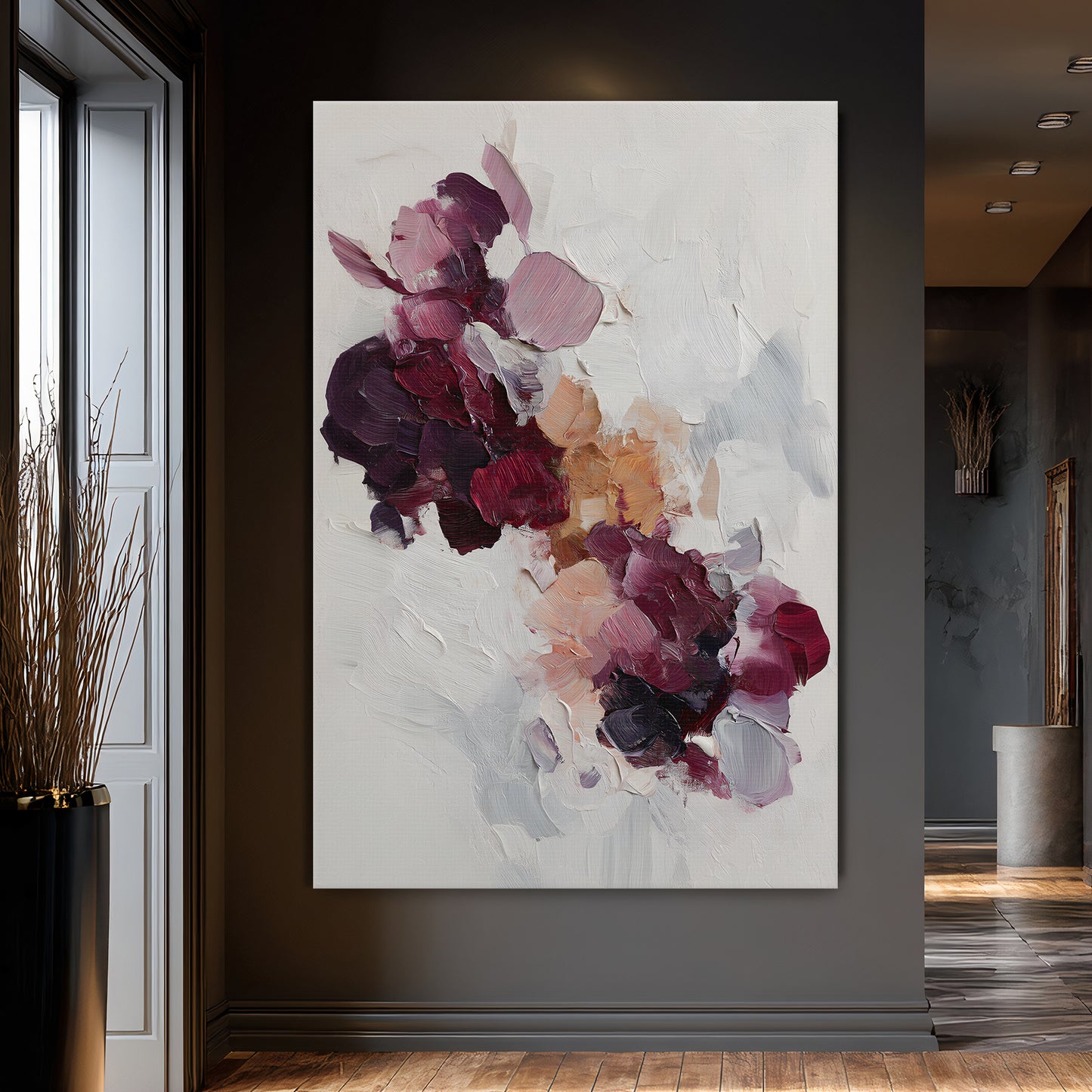 Abstract Floral Digital Download Wall Art - "Wild Bloom"