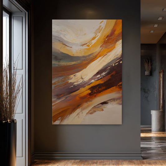 Modern Abstract Digital Download Wall Art - "Terra Swirl"