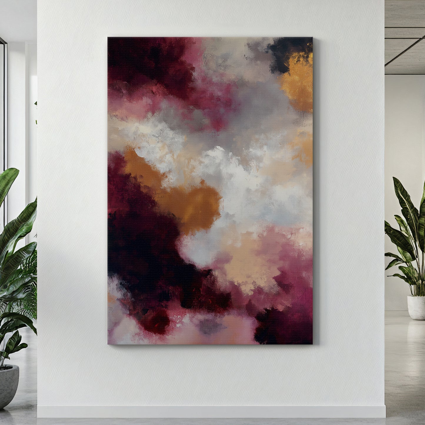 Abstract Luxury Digital Wall Art - "Berry Nebula"