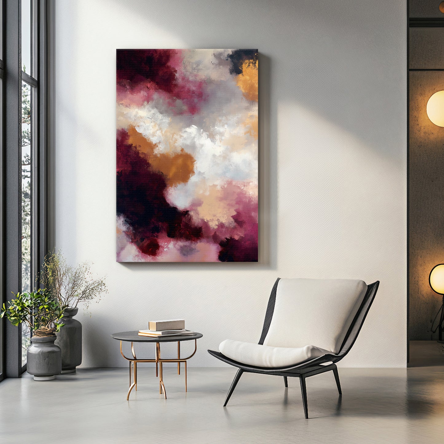Abstract Luxury Digital Wall Art - "Berry Nebula"