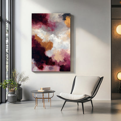 Abstract Luxury Digital Wall Art - "Berry Nebula"