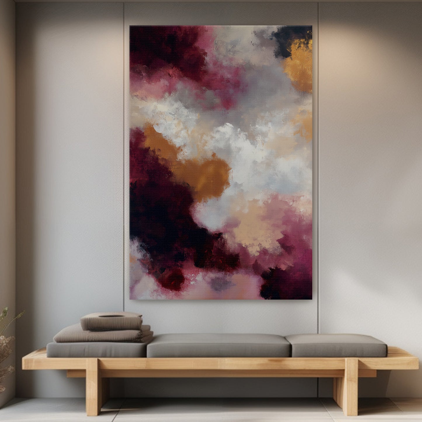 Abstract Luxury Digital Wall Art - "Berry Nebula"