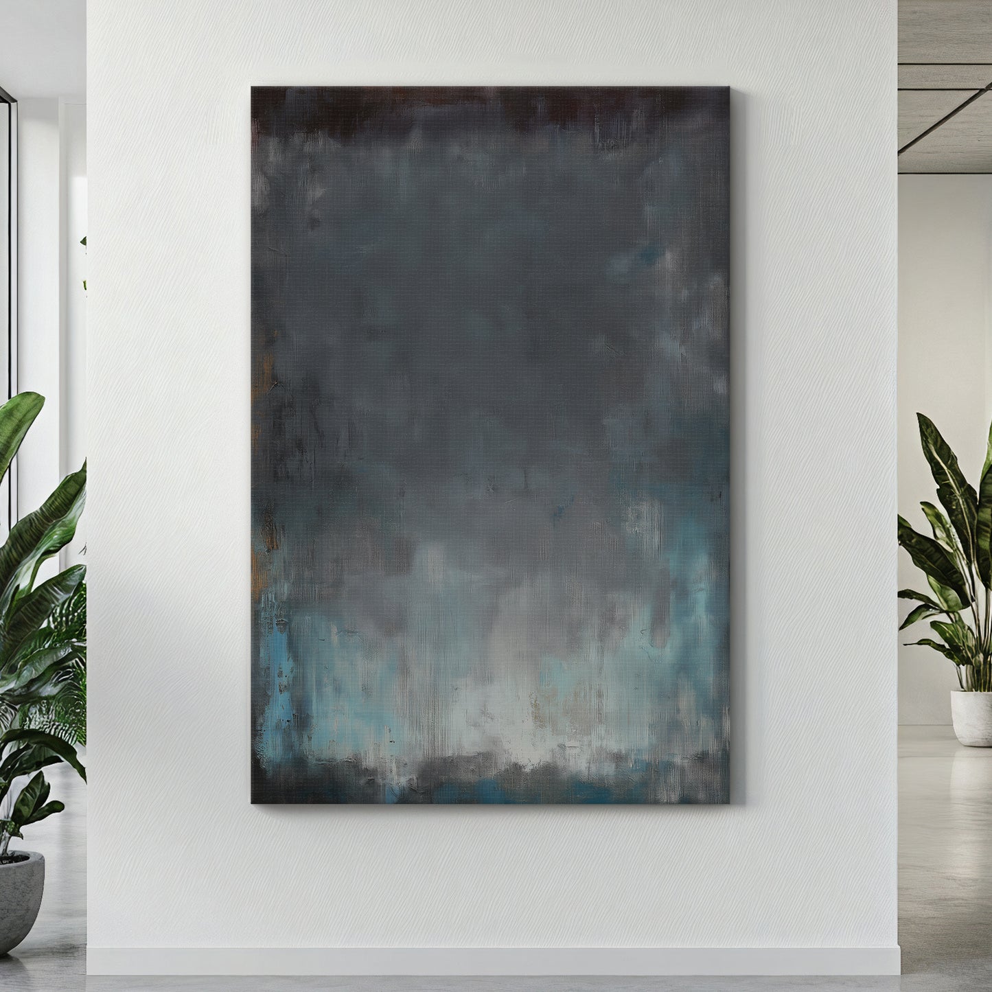 Abstract Minimalist Digital Wall Art - "Submerged Light"