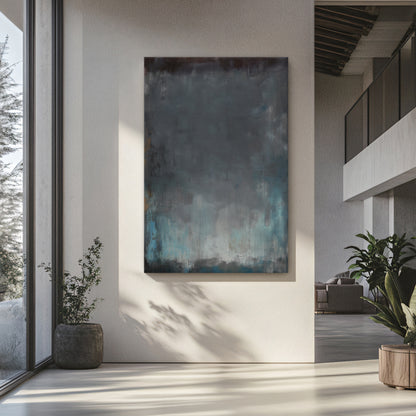 Abstract Minimalist Digital Wall Art - "Submerged Light"