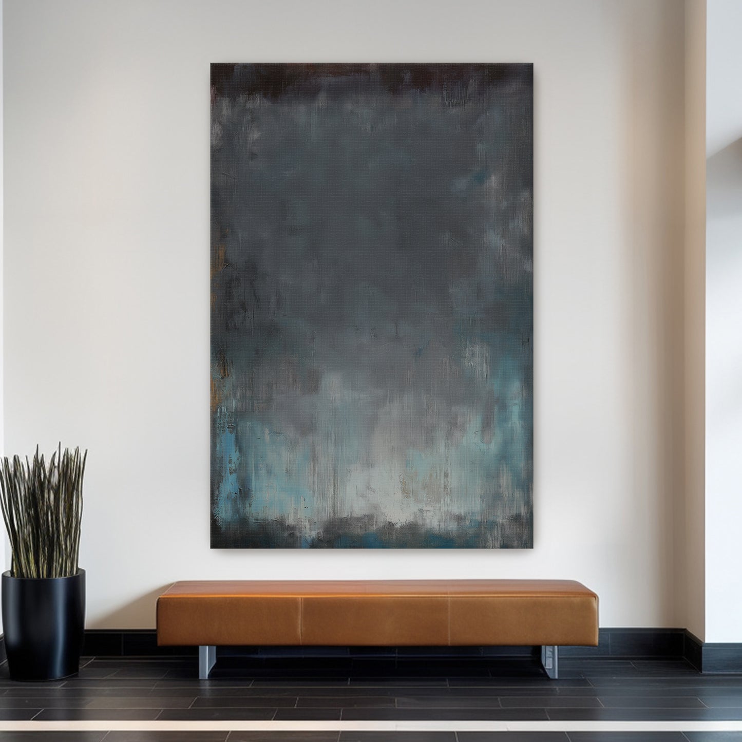 Abstract Minimalist Digital Wall Art - "Submerged Light"