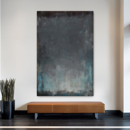 Abstract Minimalist Digital Wall Art - "Submerged Light"