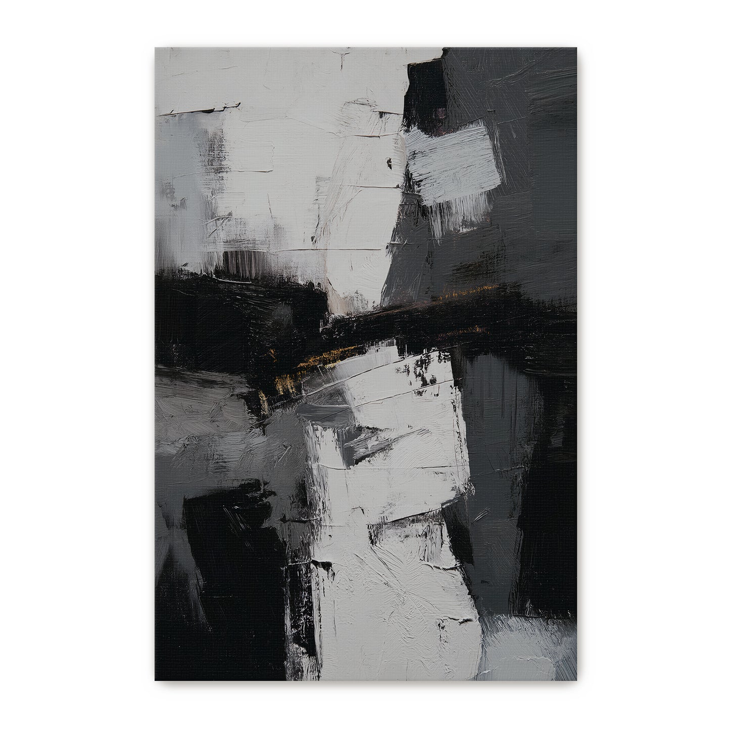 Abstract Geometric Digital Wall Art - "Urban Cipher"