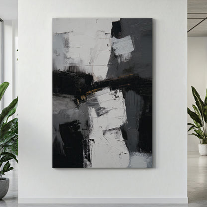 Abstract Geometric Digital Wall Art - "Urban Cipher"