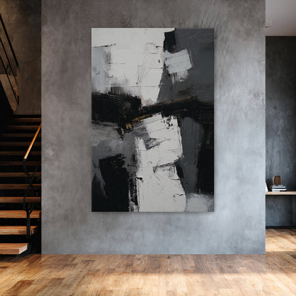 Abstract Geometric Digital Wall Art - "Urban Cipher"