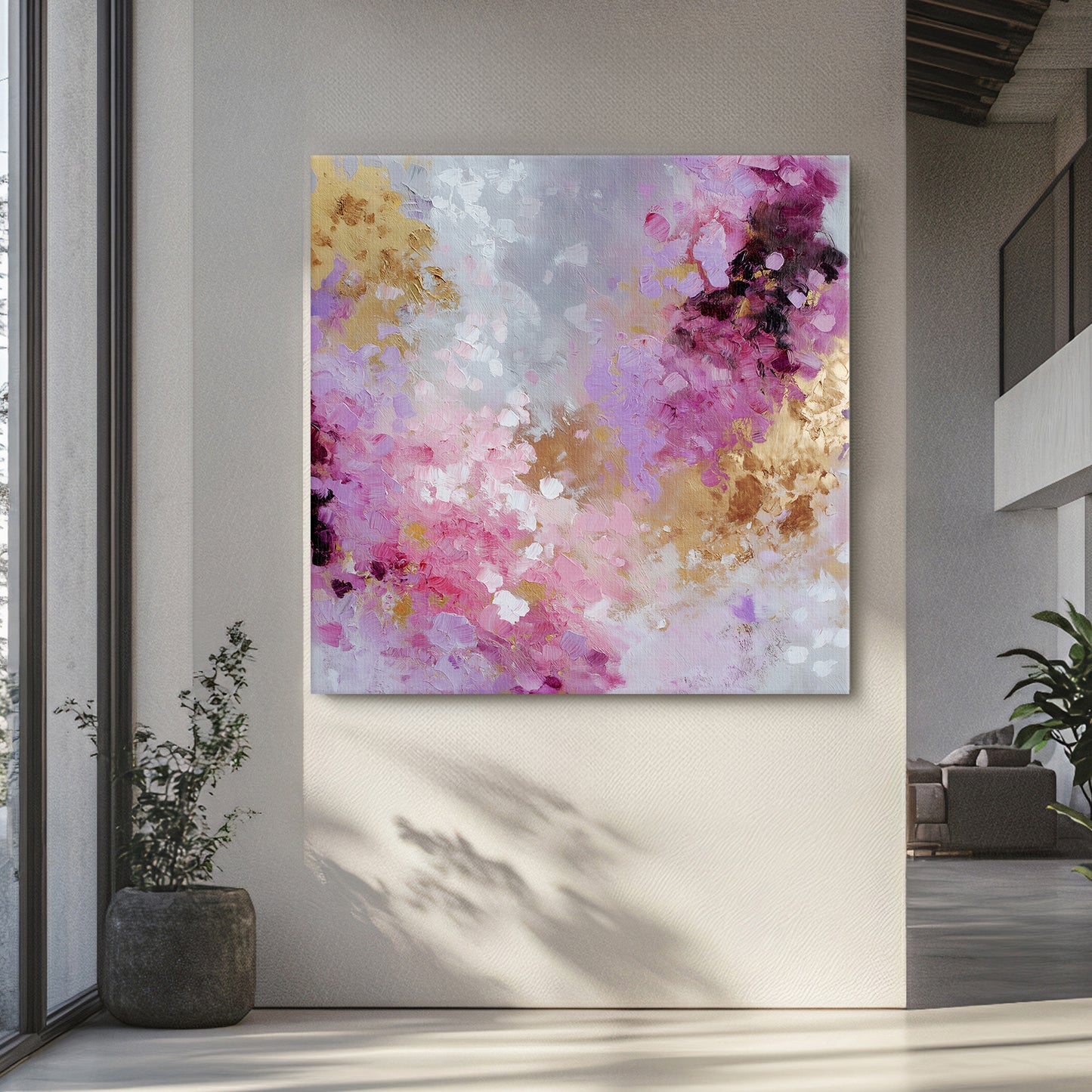 Abstract Luxury Digital Wall Art - "Opulent Haze"