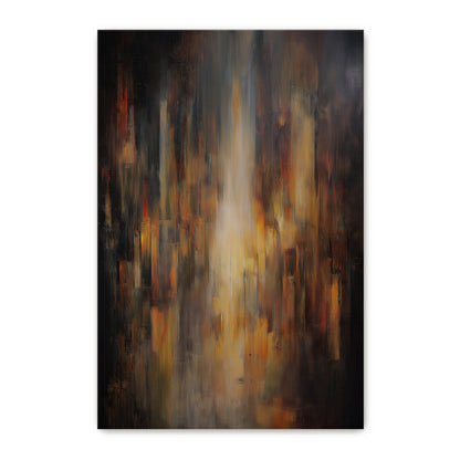 Luminous Abstract Digital Wall Art - "Emberfall"