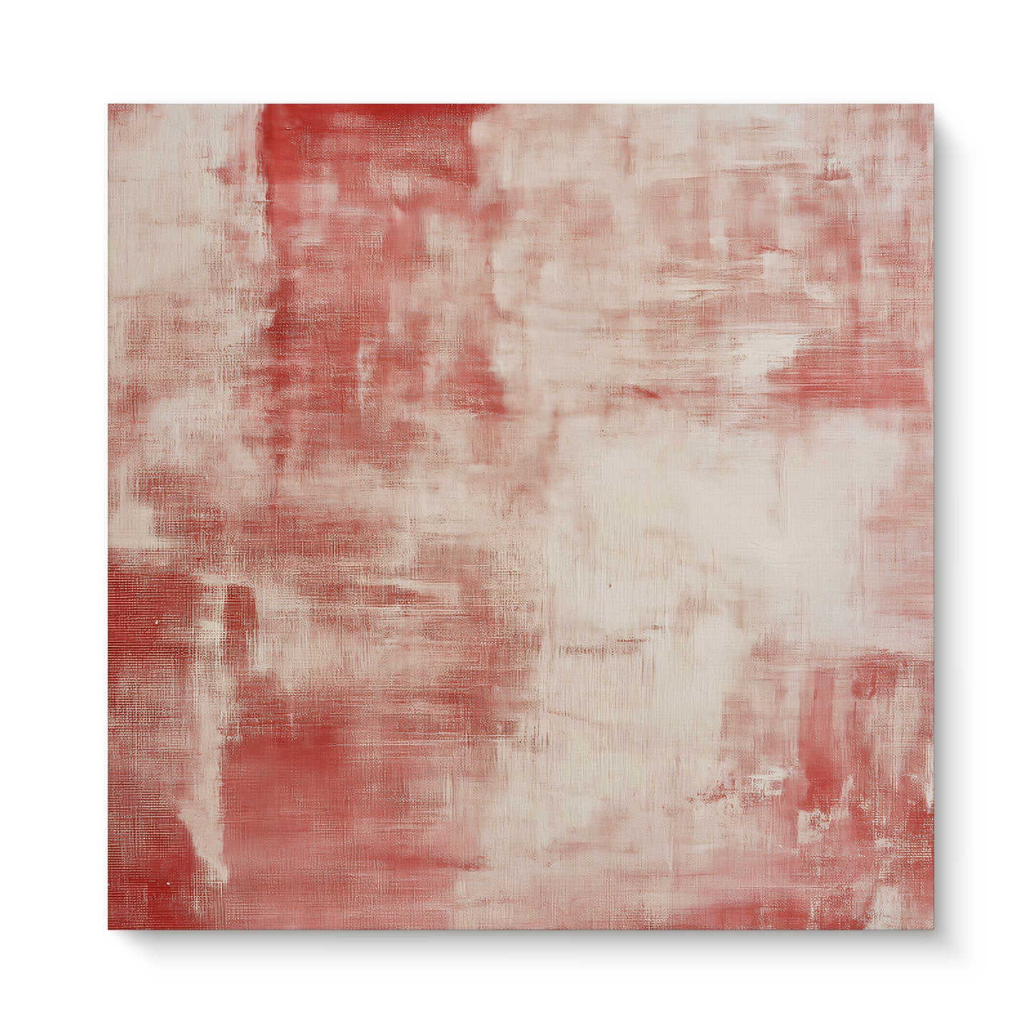 Minimalist Abstract Artwork Rolled Canvas Print - "Rouge Stain"