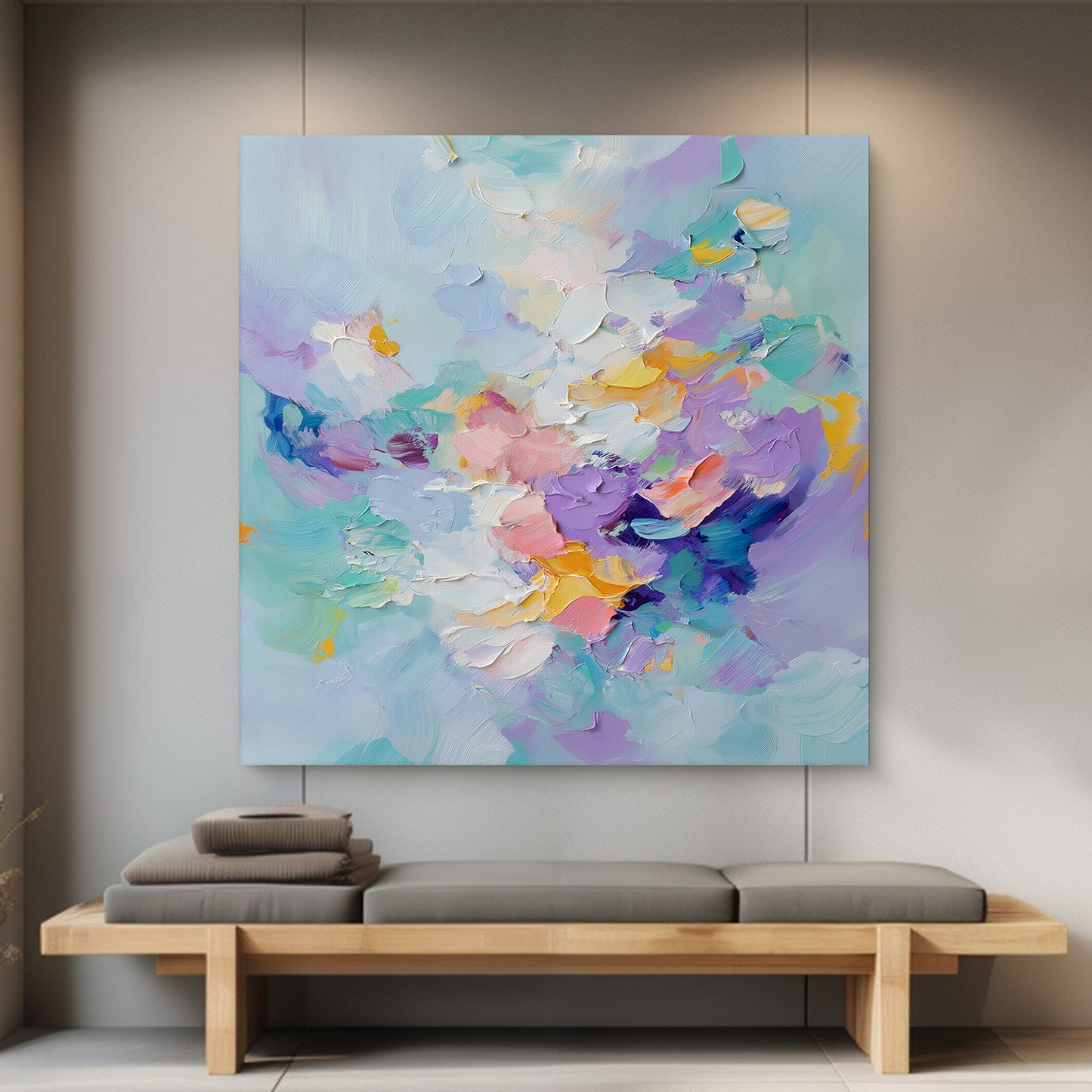 Abstract Artwork Digital Download Wall Art - "Pastel Rhapsody"