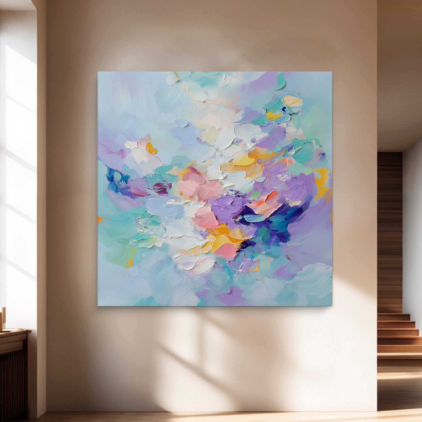Abstract Artwork Digital Download Wall Art - "Pastel Rhapsody"