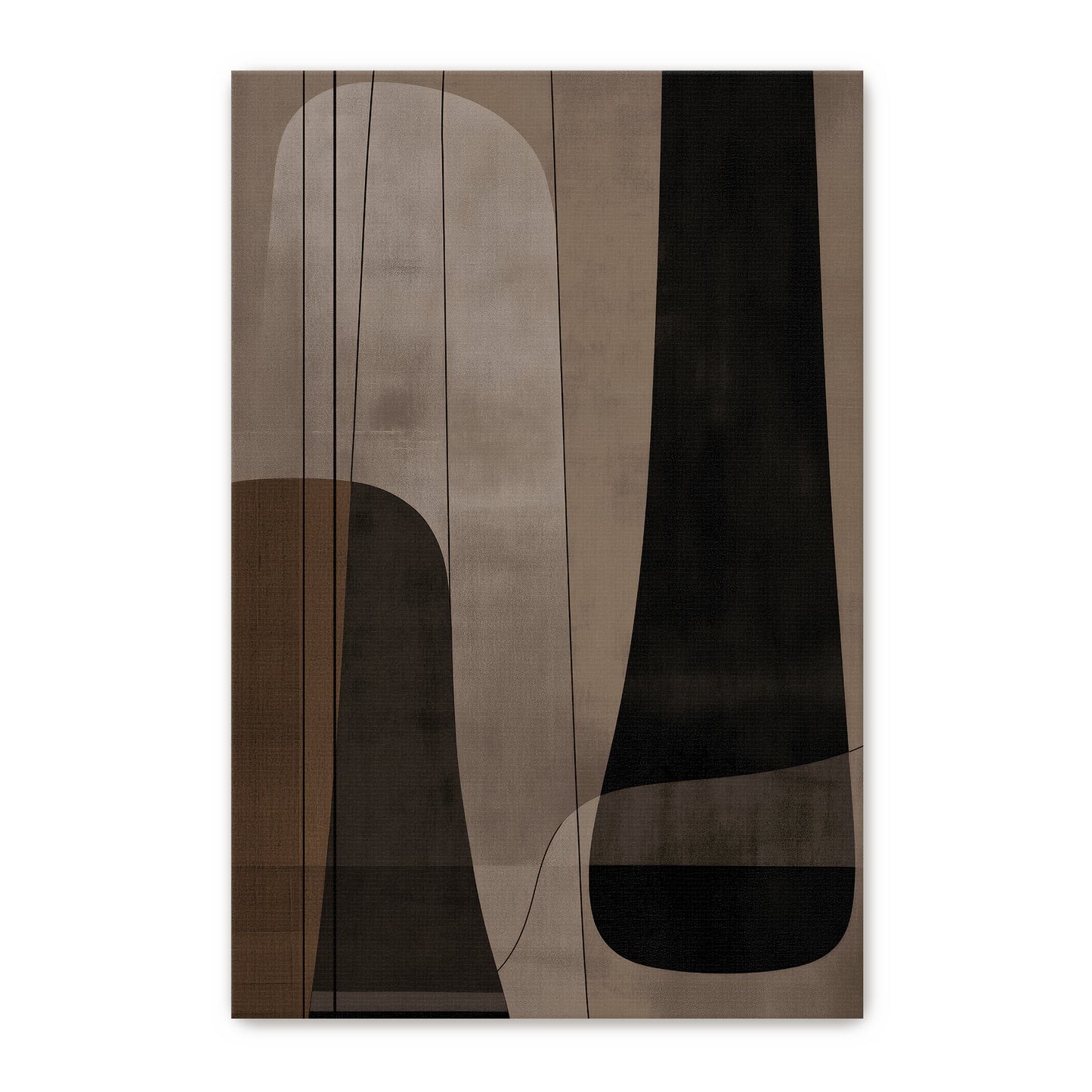 Abstract Canvas Wall Art – Stretched Canvas Print – Silent Balance
