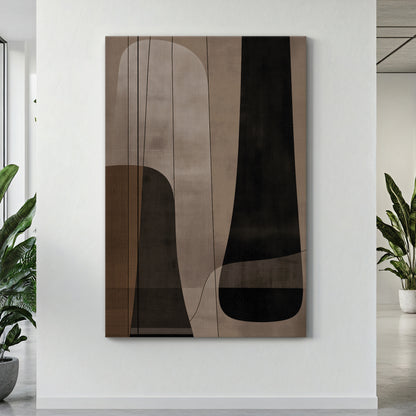 Abstract Canvas Wall Art – Stretched Canvas Print – Silent Balance