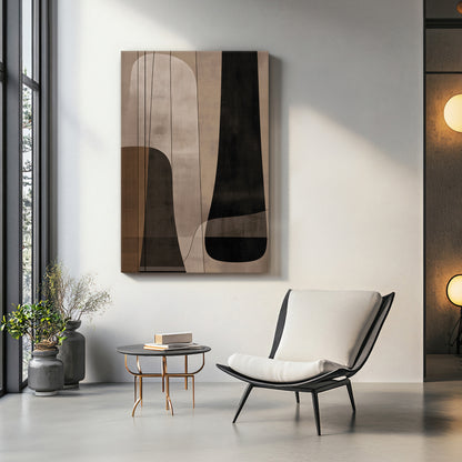 Abstract Canvas Wall Art – Stretched Canvas Print – Silent Balance