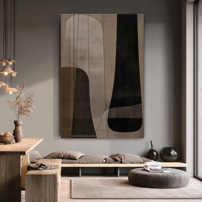 Abstract Canvas Wall Art – Stretched Canvas Print – Silent Balance