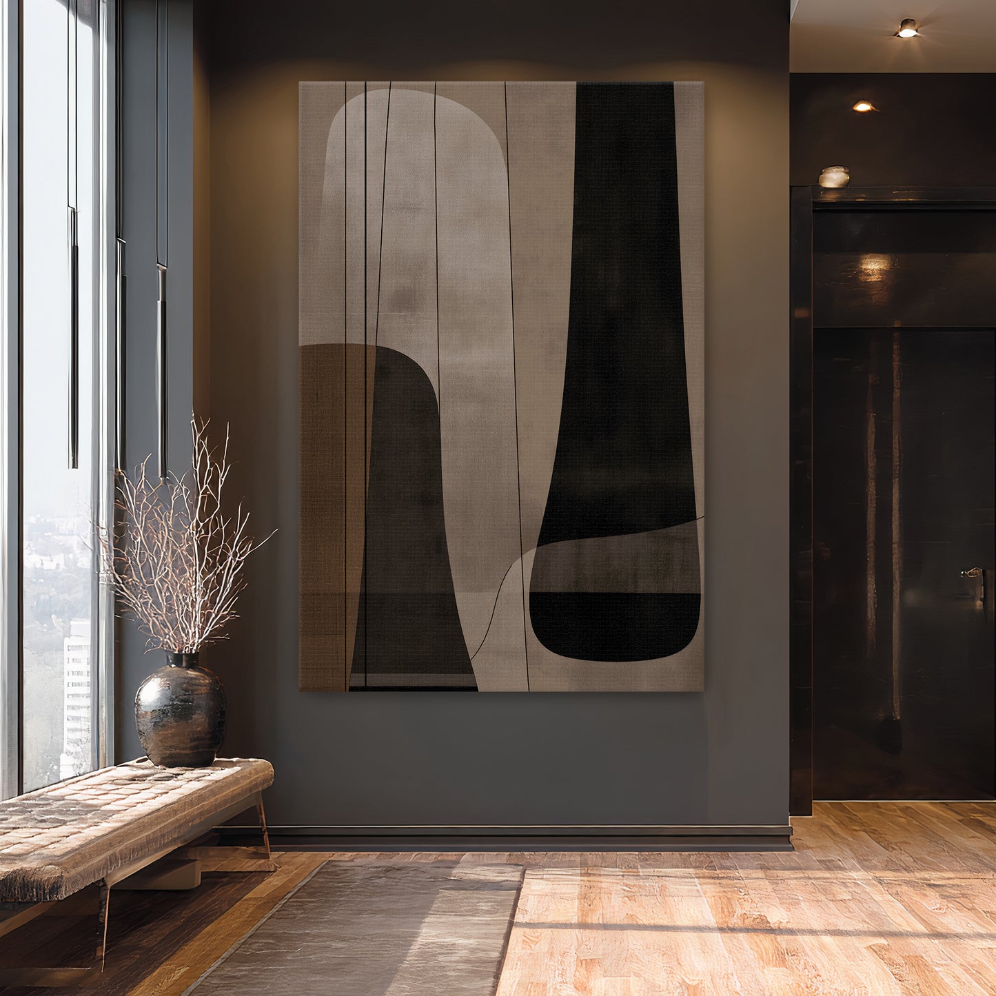 Abstract Canvas Wall Art – Stretched Canvas Print – Silent Balance