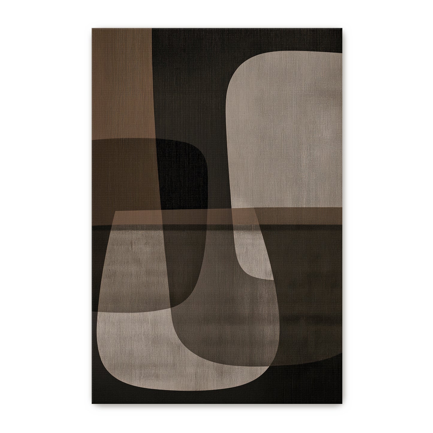 Abstract Wall Art Stretched Canvas Print – Spatial Harmony