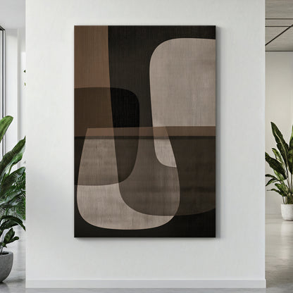 Abstract Wall Art Stretched Canvas Print – Spatial Harmony