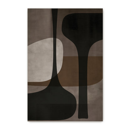 Abstract Rolled Canvas Wall Art – Twin Totems