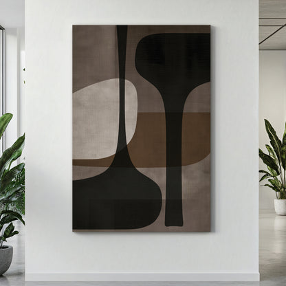 Abstract Rolled Canvas Wall Art – Twin Totems