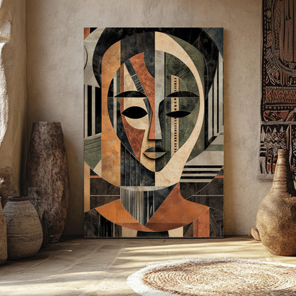 Abstract Face Wall Art Digital Download – "Faces of Heritage"