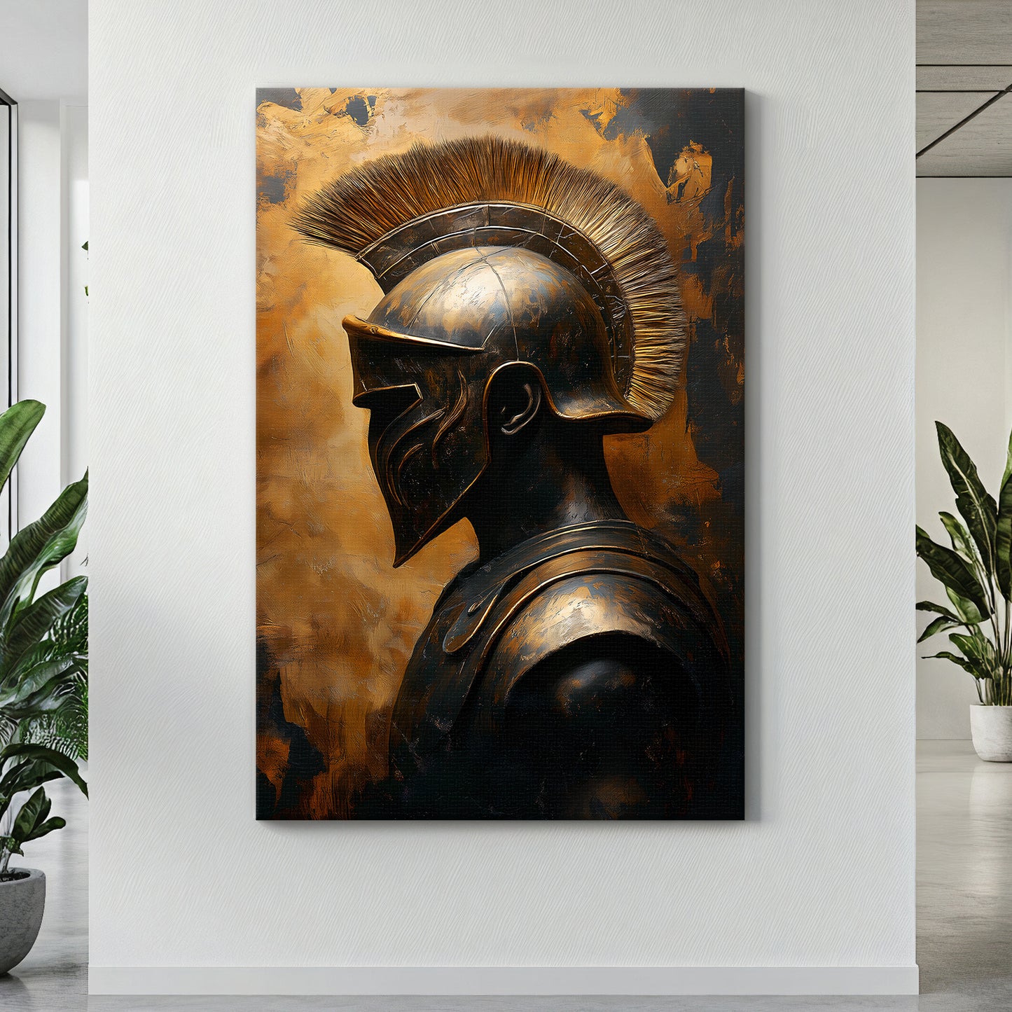 Roman Warrior Wall Art Rolled Canvas - "Temporal Warrior"