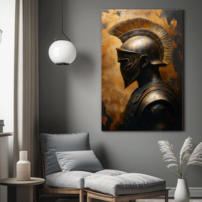 Roman Warrior Wall Art Rolled Canvas - "Temporal Warrior"