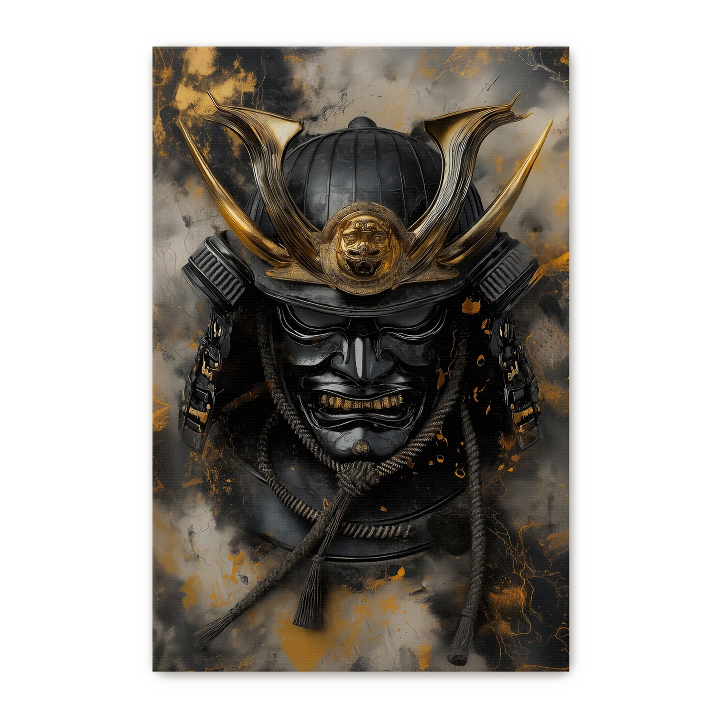 Asian Inspired Wall Art Rolled Canvas - "Kage"