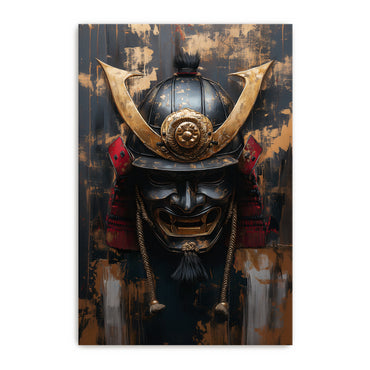 Asian Inspired Wall Art Stretched Canvas - "Temporal Warrior"