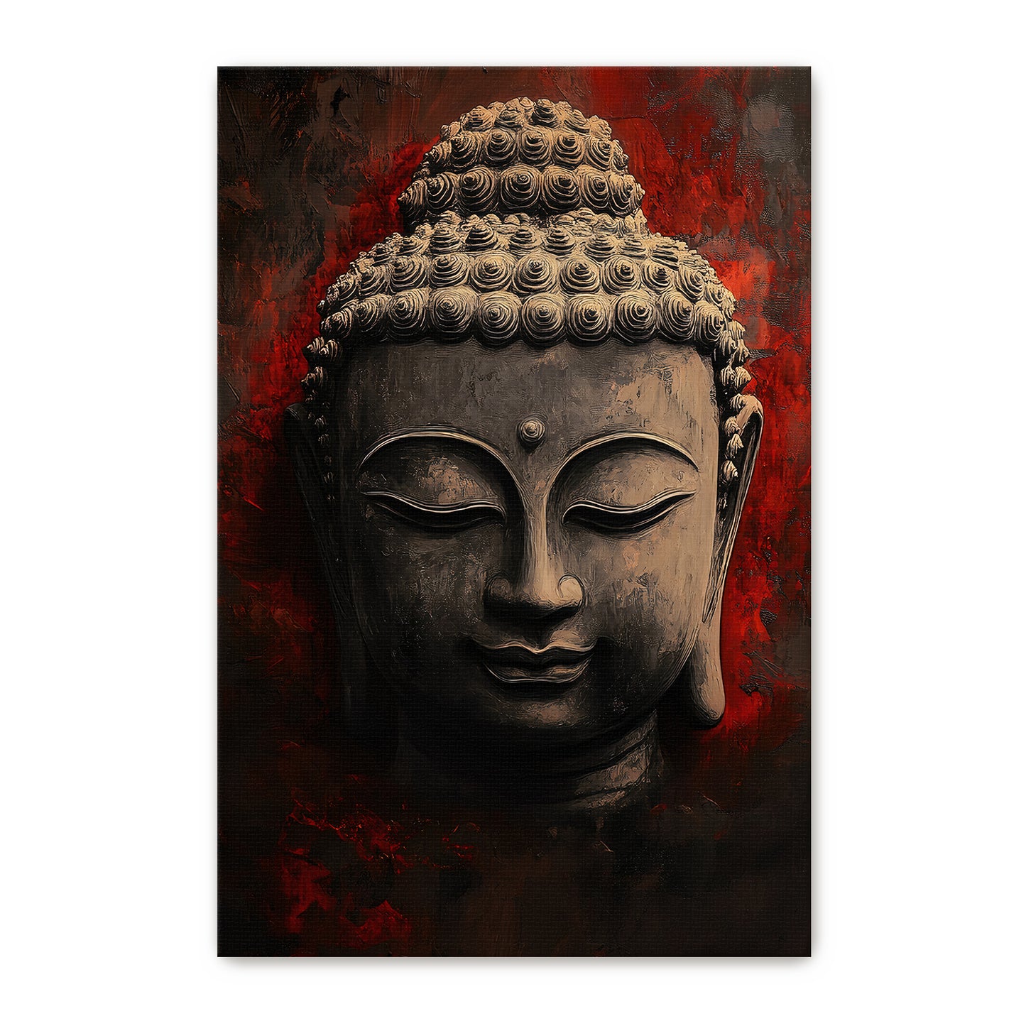 Buddha Wall Art Stretched Canvas Print - "Eternal Calm"