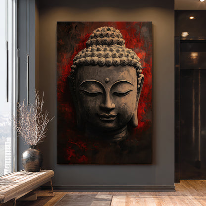 Buddha Wall Art Stretched Canvas Print - "Eternal Calm"