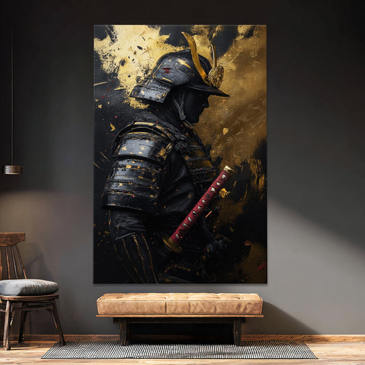 Asian Inspired Samurai Wall Art Digital Download - "Silent Samurai"