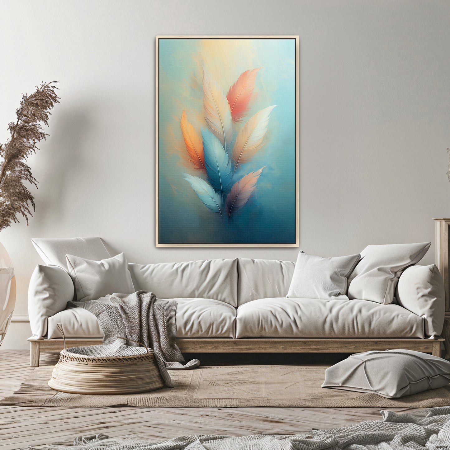 Framed Canvas Wall Art – "Whispers of Light"