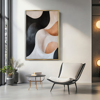 Abstract Wall Art Framed Canvas Print - "Shifting Sands"