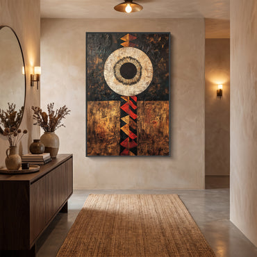African Inspired Framed Canvas Wall Art – Terra Aether