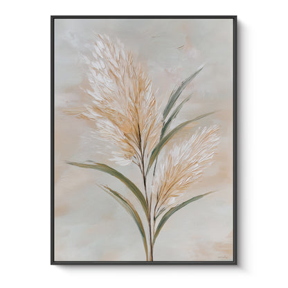 Botanical Framed Canvas Wall Art – Gentle Plume