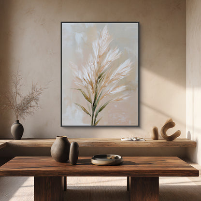Botanical Framed Canvas Wall Art – Still Meadow