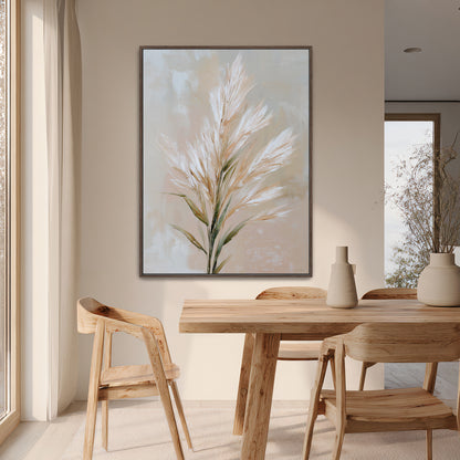 Botanical Framed Canvas Wall Art – Still Meadow