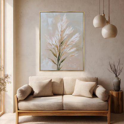 Botanical Framed Canvas Wall Art – Still Meadow
