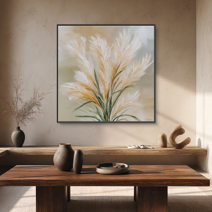 Botanical Framed Canvas Wall Art – Harvest Calm