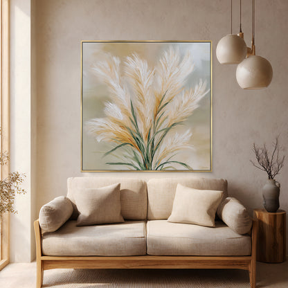 Botanical Framed Canvas Wall Art – Harvest Calm