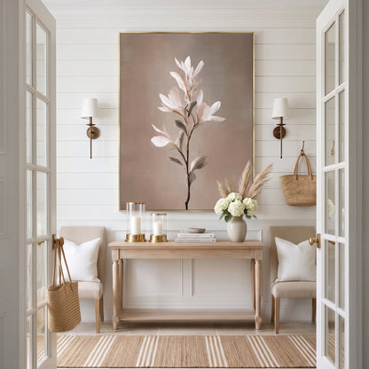 Botanical Framed Canvas Wall Art – Petal Rise