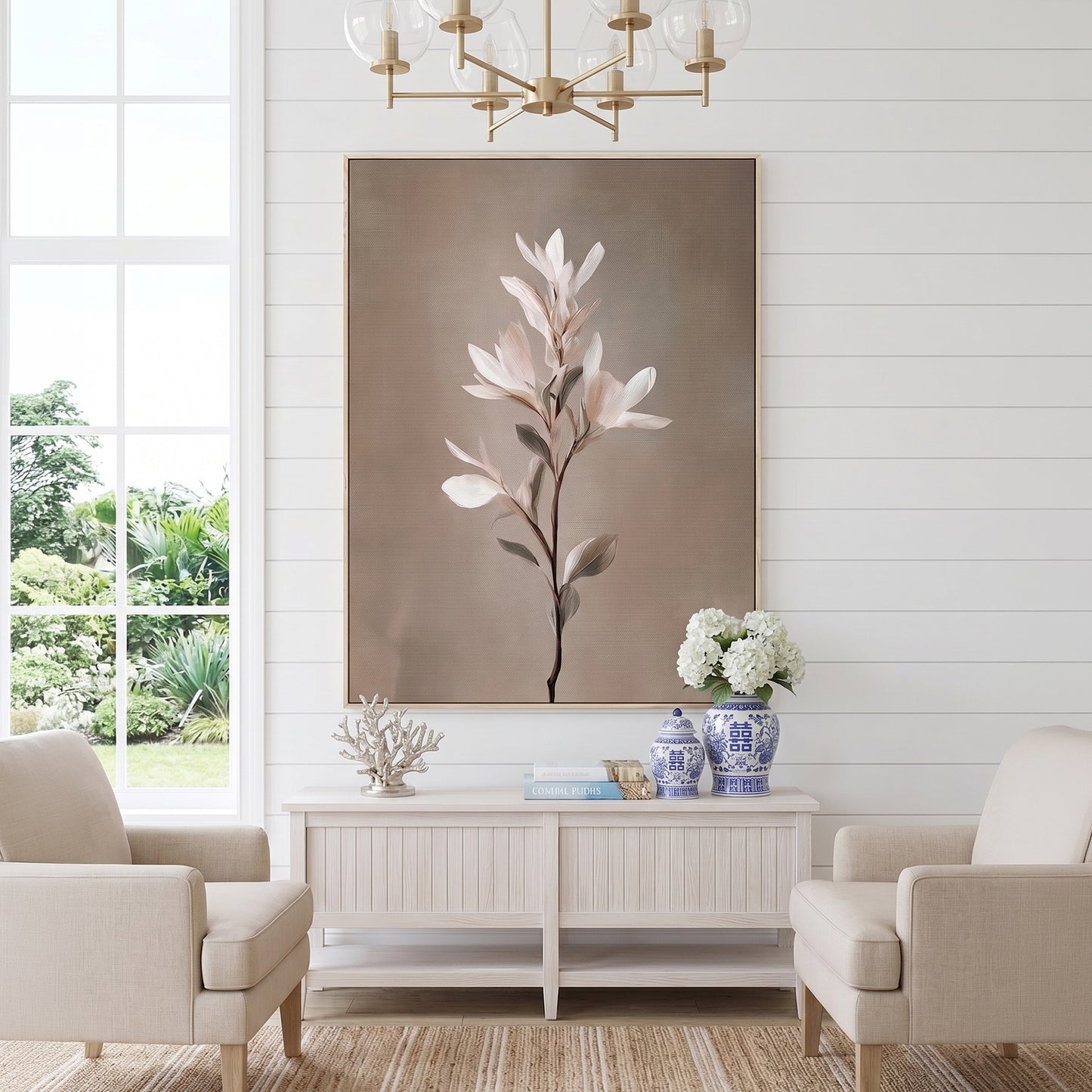 Botanical Framed Canvas Wall Art – Petal Rise