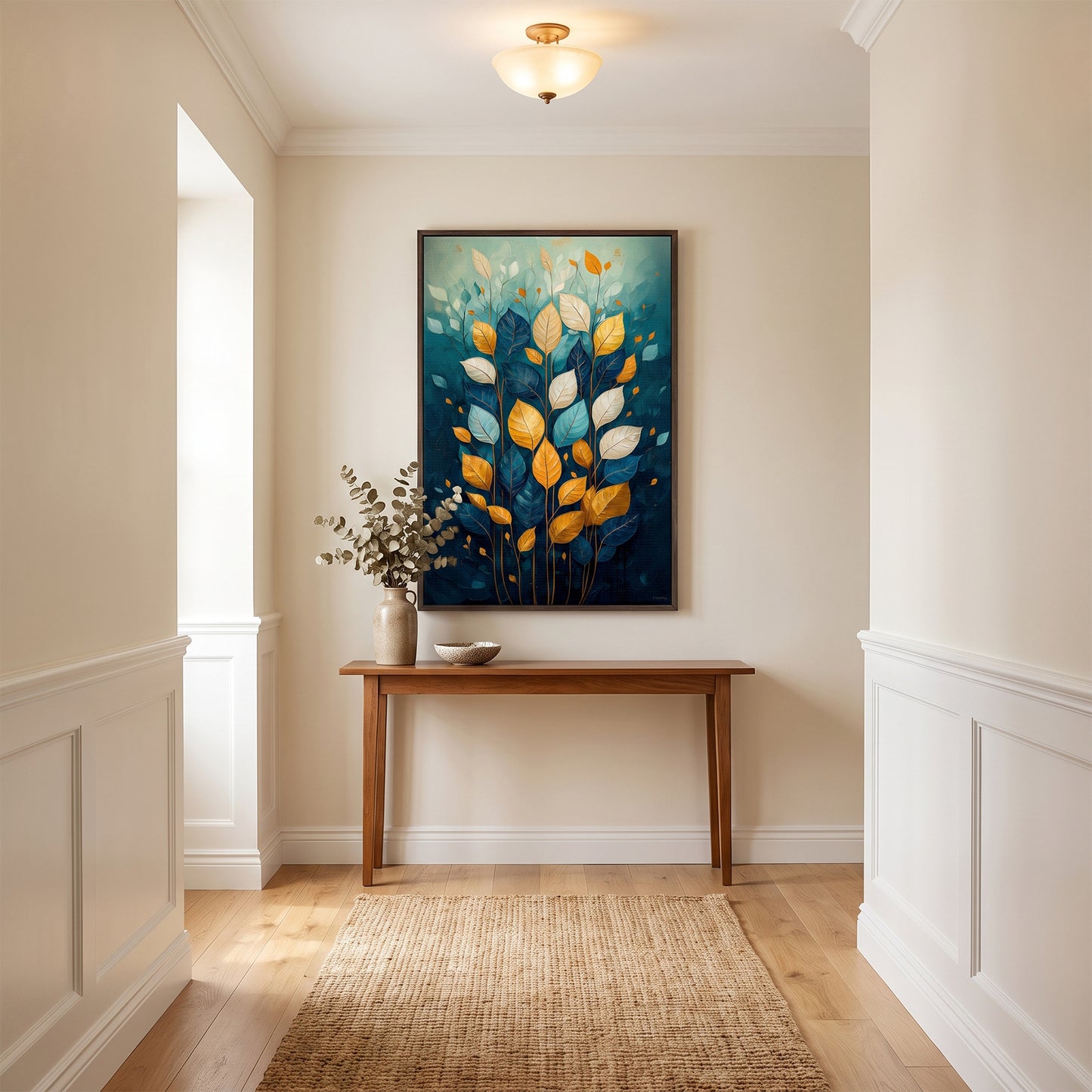 Botanical Framed Canvas Wall Art – Abundant Bloom