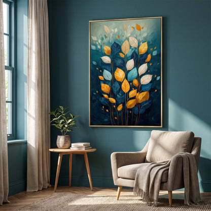 Botanical Framed Canvas Wall Art – Abundant Bloom